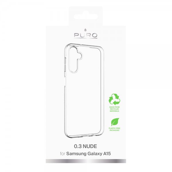 Samsung Galaxy A15 Kuori Nude Läpinäkyvä