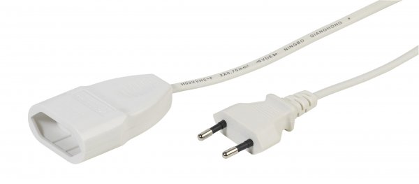 Euro jatkojohdon 5m Valkoinen