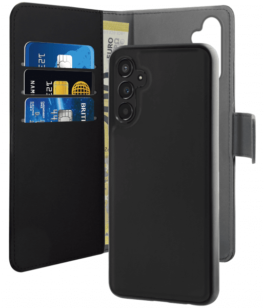 Samsung Galaxy A34 5G Kotelo Wallet Detachable 2 in 1 Musta