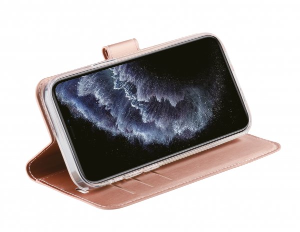 iPhone 12 Mini Kotelo Classic Wallet Ruusukulta