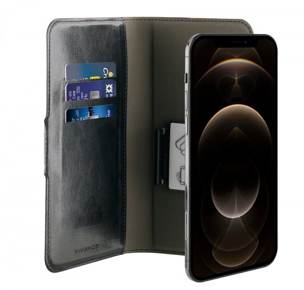 Kotelo Universal Book Case XL Musta