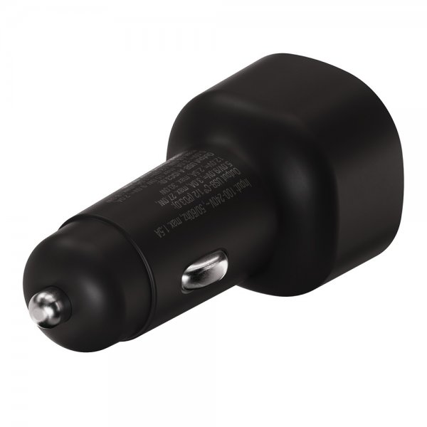 Autolaturi Super Fast PD 60W USB-A/USB-C Musta