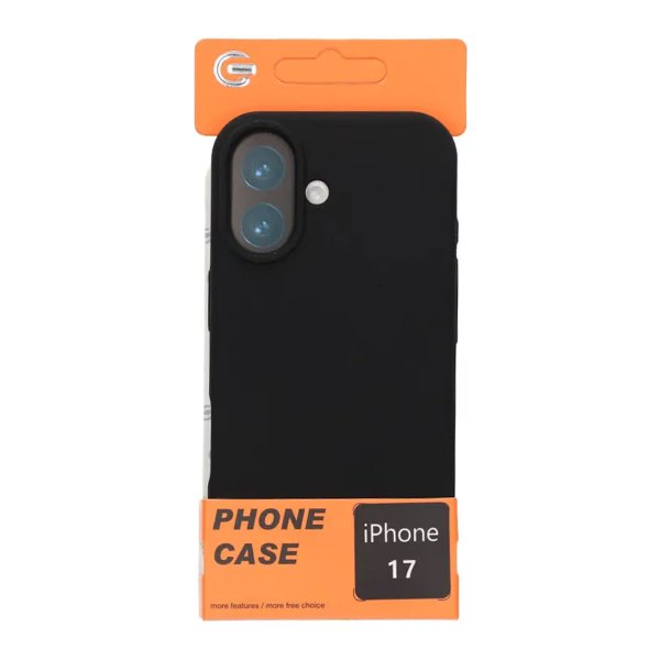 iPhone 17 Kuori Liquid Silicone Musta