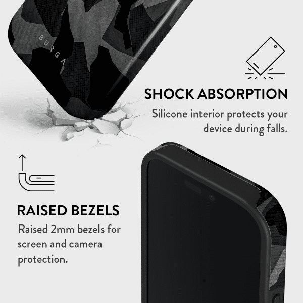 iPhone 15 Kuori Tough MagSafe Night Black Camouflage