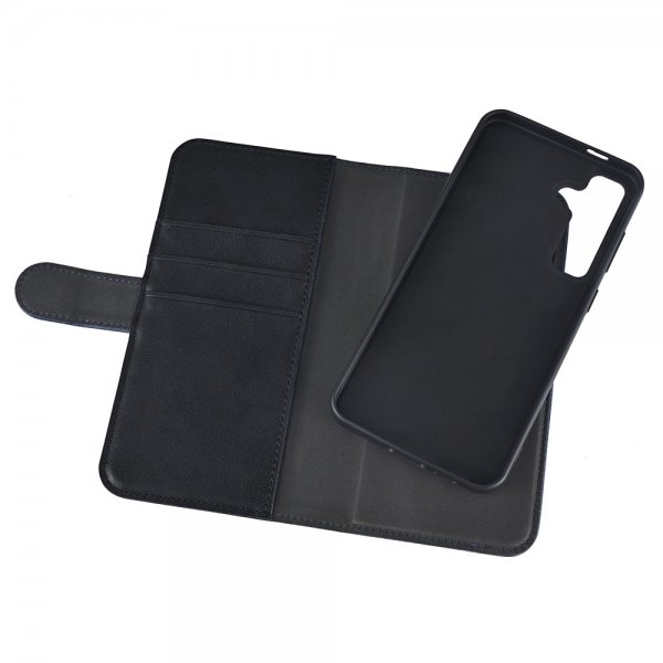 Samsung Galaxy S24 FE Kotelo 2-in-1 Vegan Leather Musta