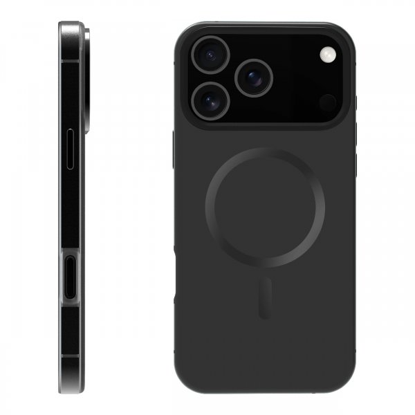 iPhone 17 Pro Max Kuori Mag Metal Musta