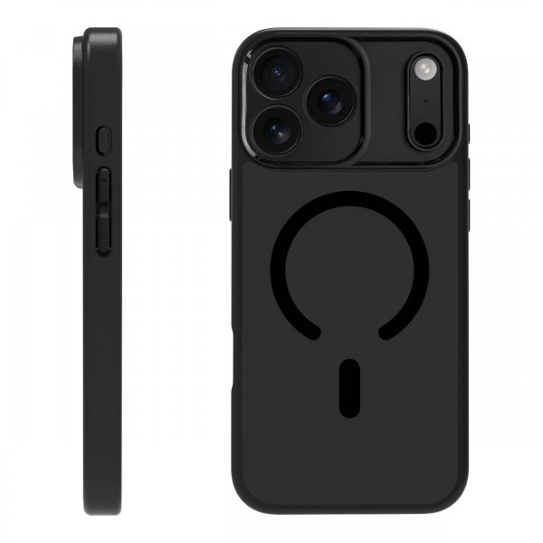 iPhone 17 Pro Max Kuori Mag Frosted Musta