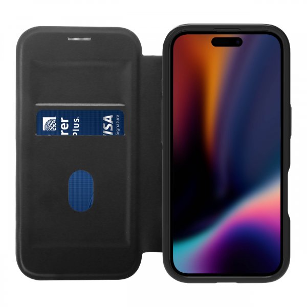 iPhone 17 Kotelo Mag Wallet Musta