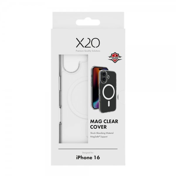 iPhone 16 Kuori Mag Clear Läpinäkyvä