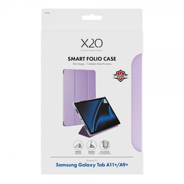 Samsung Galaxy Tab A9 Plus/Galaxy Tab A11 Plus Kotelo Smart Folio Violetti