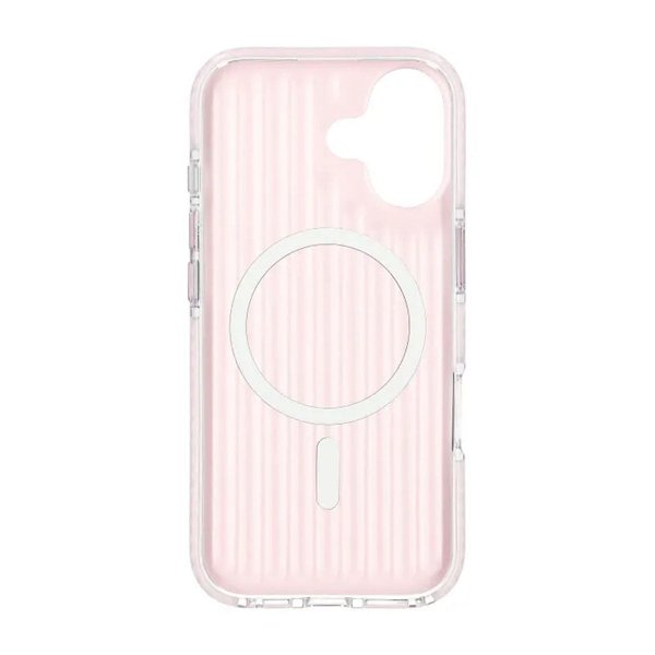 iPhone 17 Kuori Aaltolevy MagSafe Vaaleanpunainen
