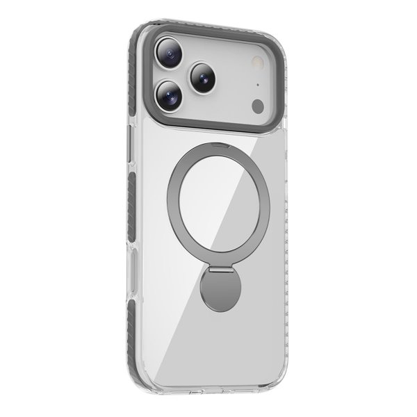 iPhone 17 Pro Max Kuori Sormusteline MagSafe Läpinäkyvä
