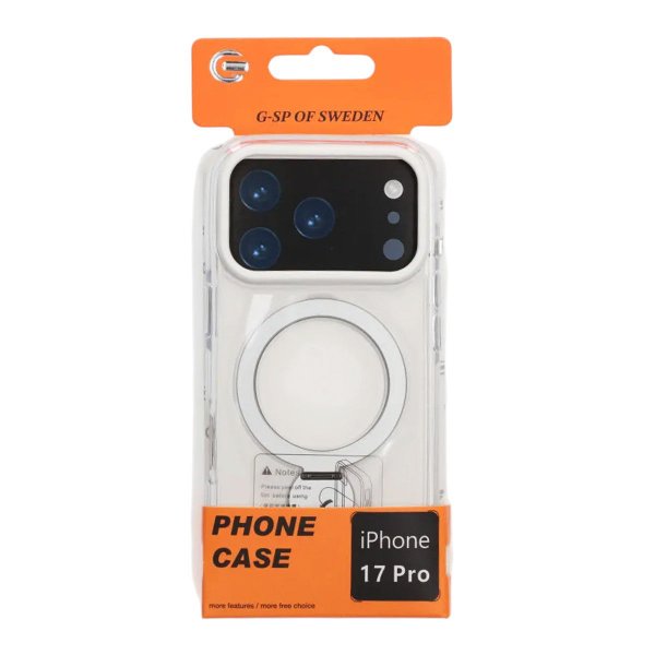 iPhone 17 Pro Kuori Sormusteline MagSafe Läpinäkyvä