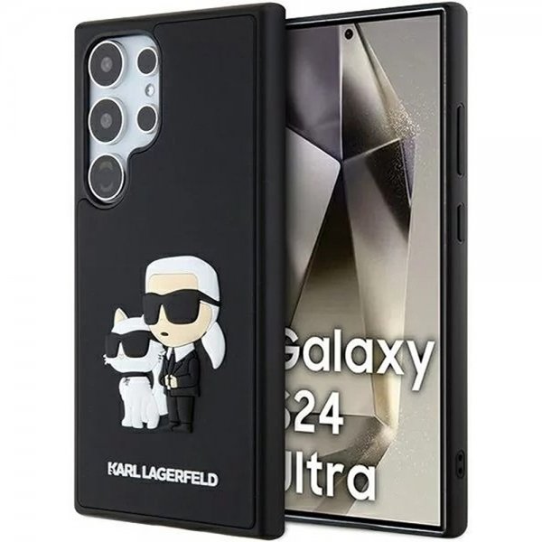 Samsung Galaxy S24 Ultra 3D Rubber Karl & Choupette Musta