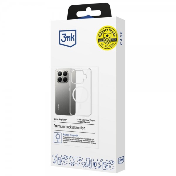 Xiaomi 15T Pro Kuori Armor MagCase Läpinäkyvä