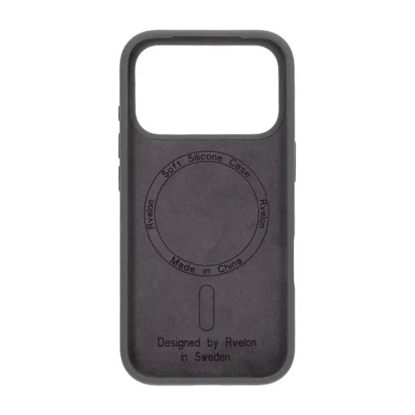 iPhone 17 Pro Max Kuori Silikoni MagSafe Harmaa