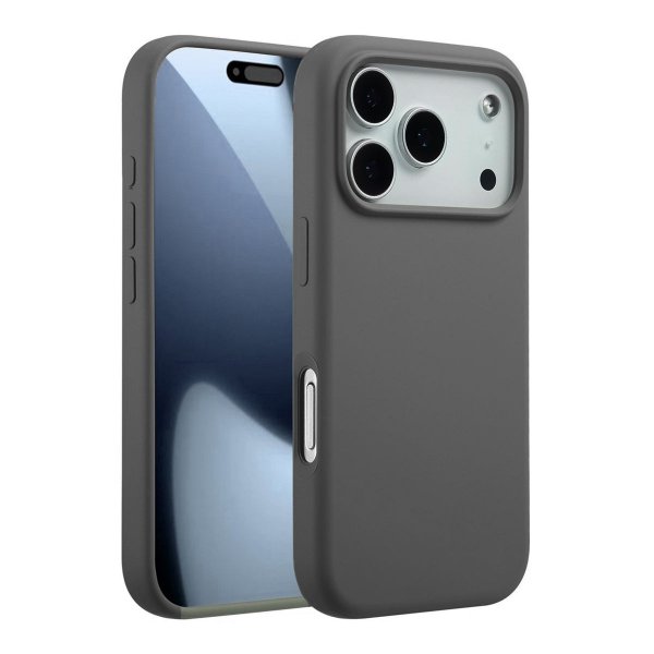 iPhone 17 Pro Max Kuori Silikoni MagSafe Harmaa
