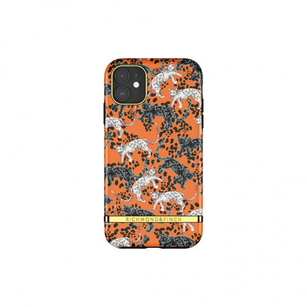 iPhone 11 Suojakuori Oranssi Leopard