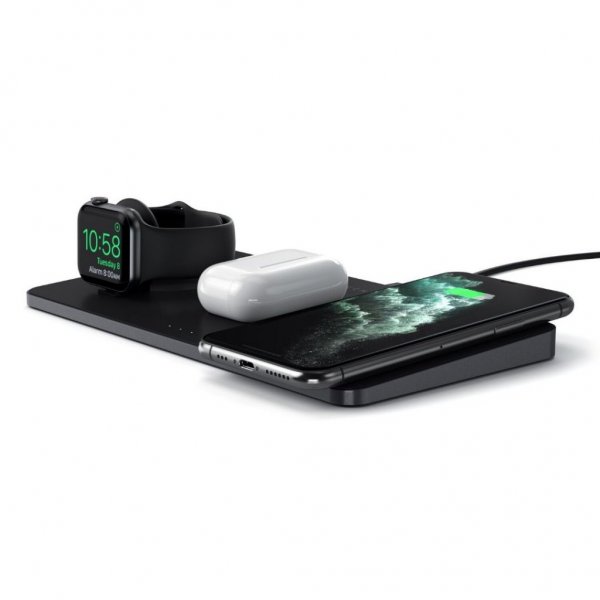 Trio Langaton Laturi Apple Watch. AirPods ja Telefon