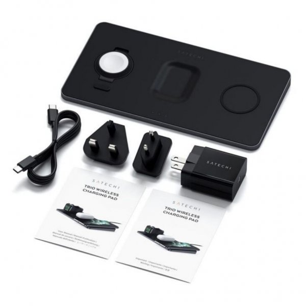 Trio Langaton Laturi Apple Watch. AirPods ja Telefon
