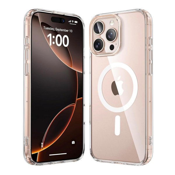 iPhone 16 Pro Max Kuori TPU MagSafe Läpinäkyvä