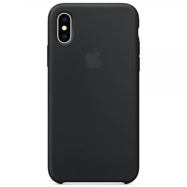 Original iPhone X/Xs Suojakuori Silikoniii Case Musta
