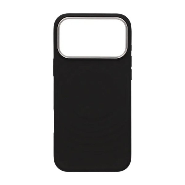 iPhone 17 Pro Max Kuori Silikoni MagSafe Musta