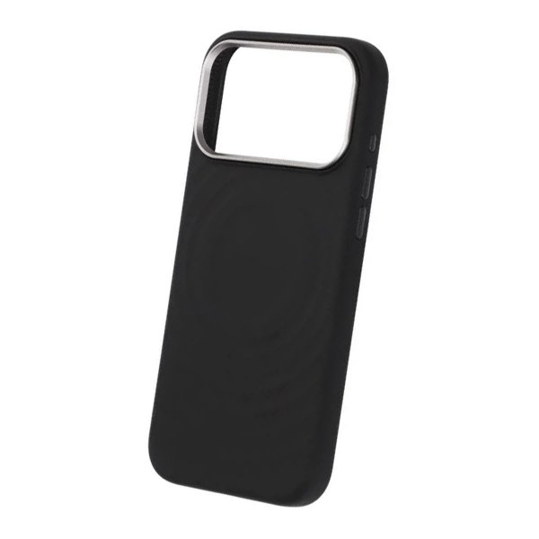 iPhone 17 Pro Max Kuori Silikoni MagSafe Musta