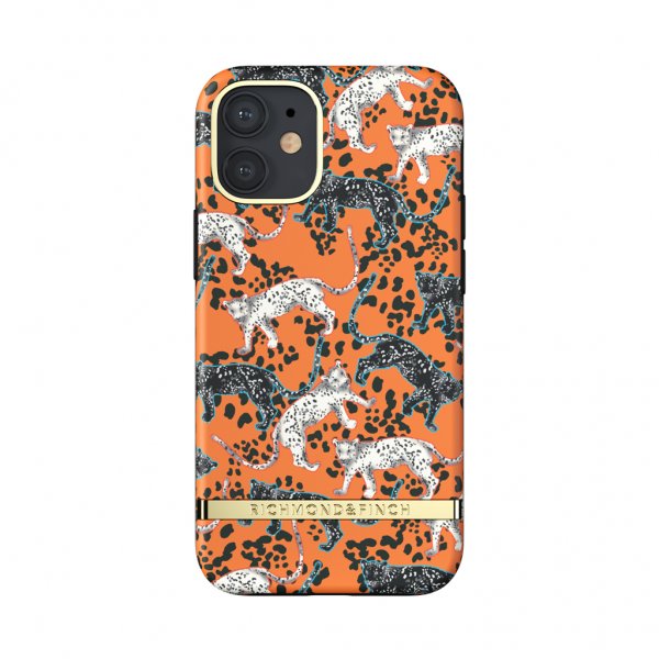 iPhone 12 Mini Suojakuori Oranssi Leopard