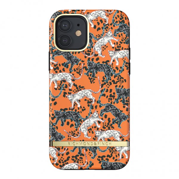 iPhone 12/iPhone 12 Pro Suojakuori Oranssi Leopard