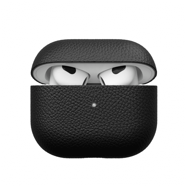 PodSkinz Artisan Series Airpods 3 Kouri Aito Nahka Musta