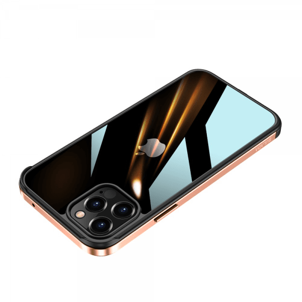 iPhone 12 Mini Suojakuori Läpinäkyvä takaosa Ruusukulta