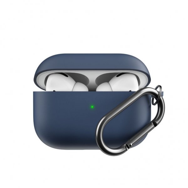 AirPods Pro Kuori PodSkinz HyBridShell Series Keychain Case Keskiyö Sininen