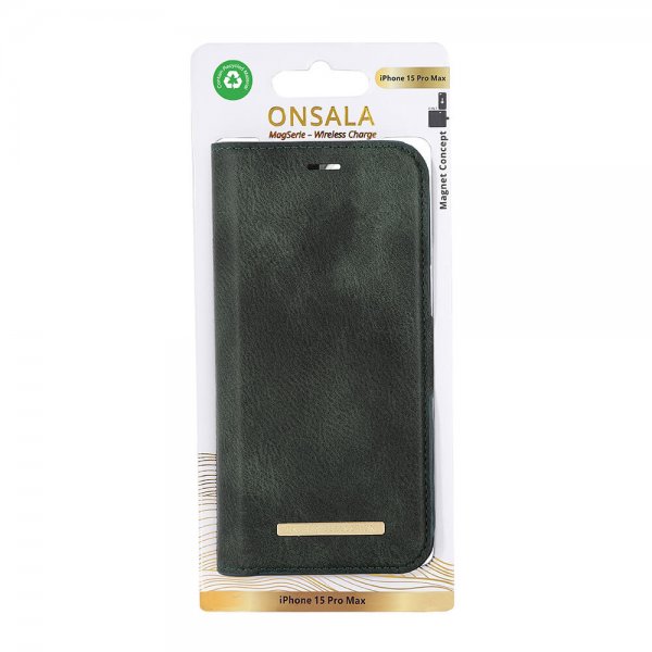 iPhone 15 Pro Max Kotelo MagSeries Irrotettava Kuori Vihreä