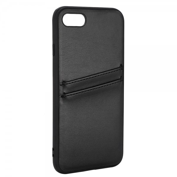 iPhone 7/8/SE Kuori Backcover with Card Slots Musta