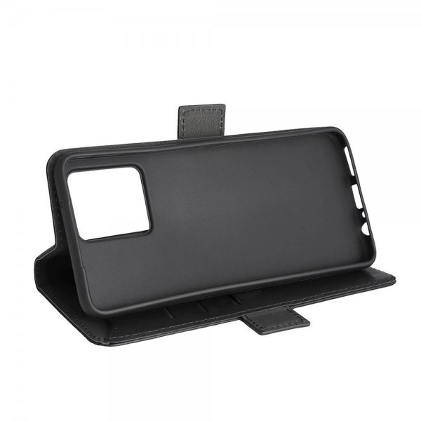 Motorola Moto G84 Kotelo 3 Korttitaskulla Musta