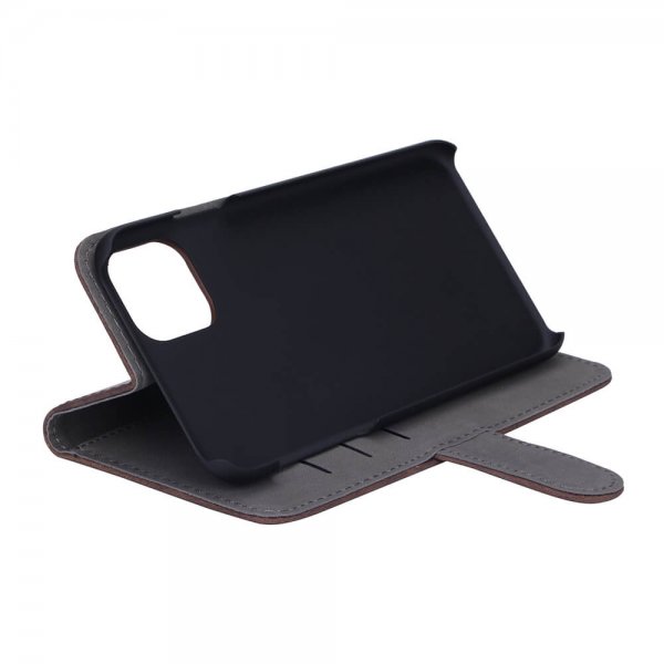 iPhone 11 Pro Max Kotelo Mobile Wallet Nubuck Ruskea