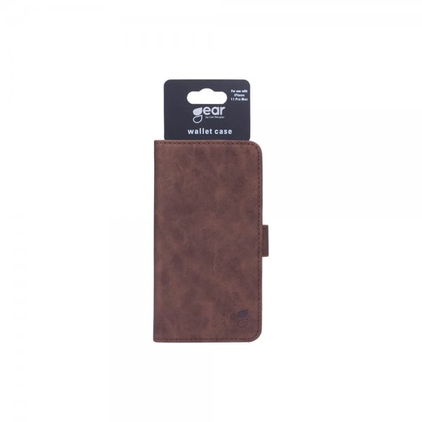 iPhone 11 Pro Max Kotelo Mobile Wallet Nubuck Ruskea