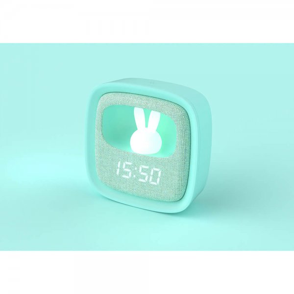 Herätyskello Nightlight Billy Clock Mint Green