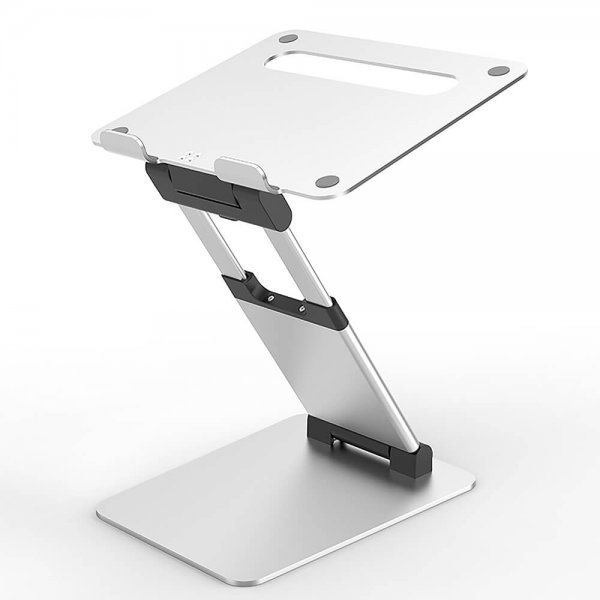 Korkealaatuinen kannettavatietokoneen teline Supreme Sit-Stand Aluminium