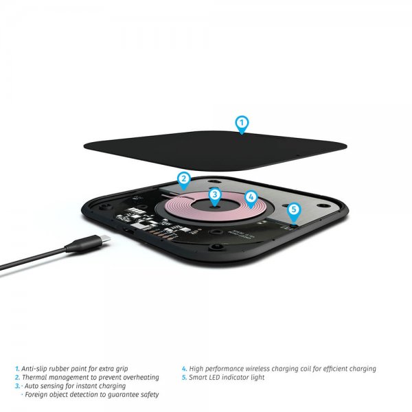 Single Fast Wireless Charger Slim-line