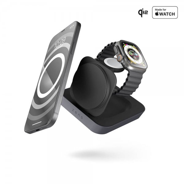 Langaton laturi Nightstand Charger Pro 2 MagSafe Musta