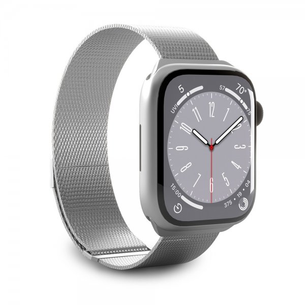 Apple Watch 44/45/46mm/Apple Watch Ultra Ranneke Milanese Silver