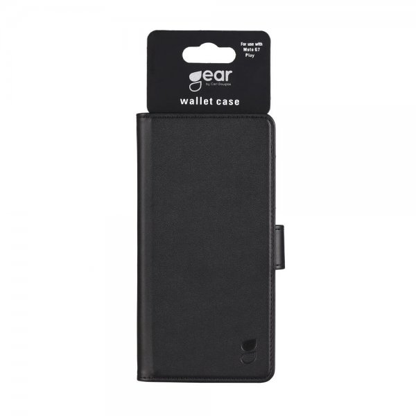 Motorola Moto G7 Play Kotelo 3 Korttitaskulla Musta