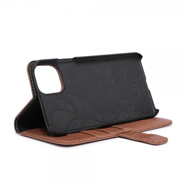 iPhone 11 Pro Max Kotelo Aito Nahka Ruskea