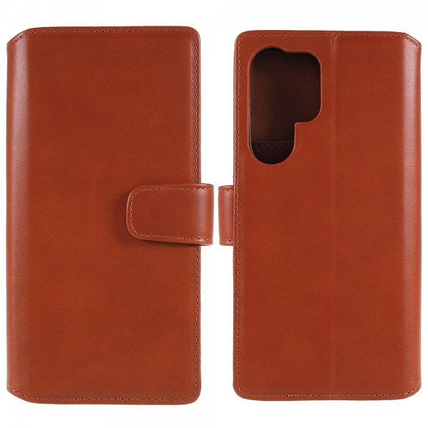 Samsung Galaxy S22 Ultra Kotelo Essential Leather Maple Brown