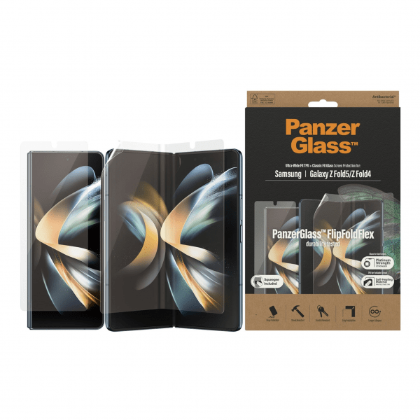 Samsung Galaxy Z Fold 4/Fold 5 Näytönsuoja FlipFoldFlex Ultra-Wide Fit TPU + Classic Fit Glass