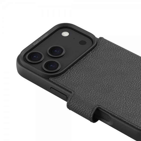 iPhone 17 Pro Max Kotelo Circular Wallet Musta