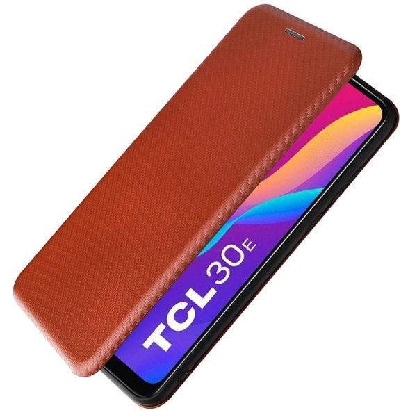 TCL 30E/30 SE/305/306 Kotelo Hiilikuiturakenne Ruskea