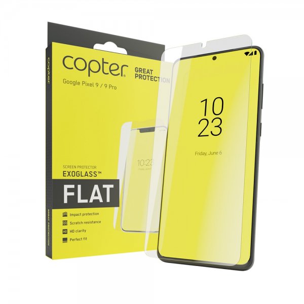 Google Pixel 9/Pixel 9 Pro Näytönsuoja Exoglass Flat